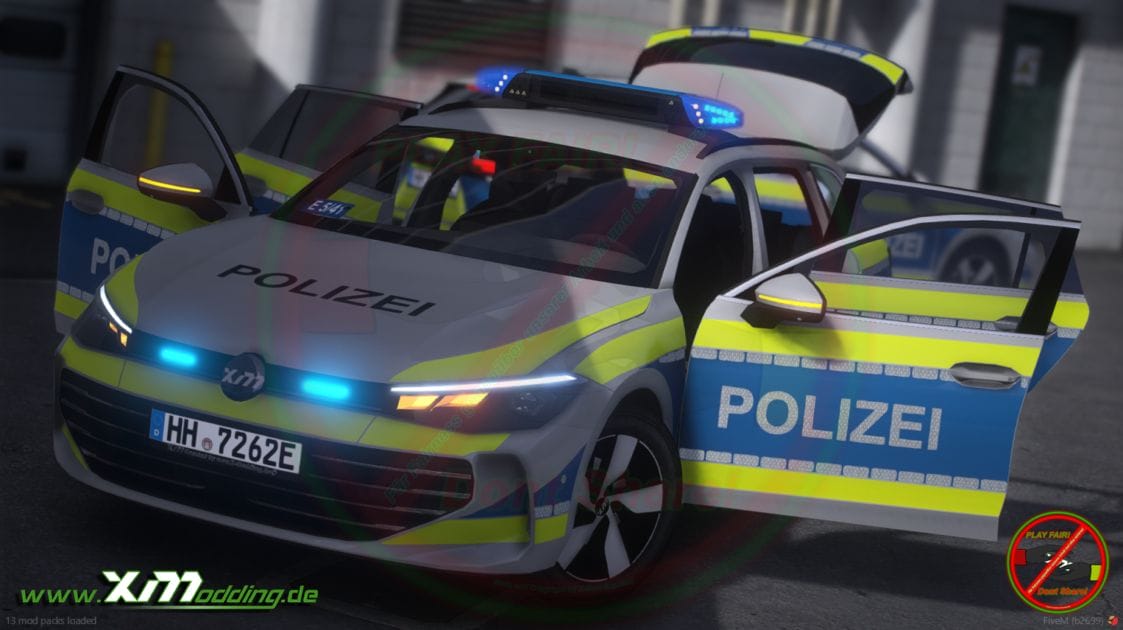 Typ Passat B9 Polizei Hamburg (HH) V1.0.0 [ELS][2D Logo]